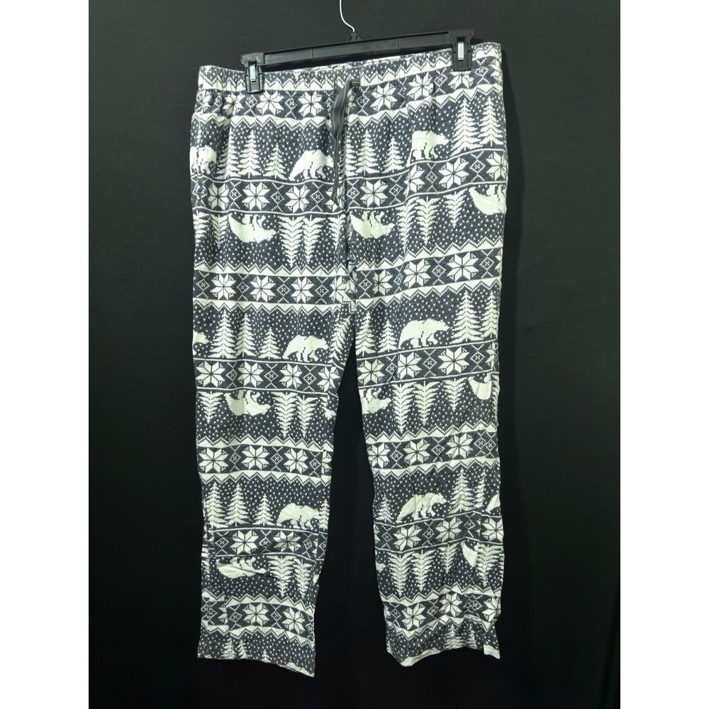 Old Navy Women's Gray Polar‎ Bear Snowflake Pajama Pants Sleepwear – Size Large